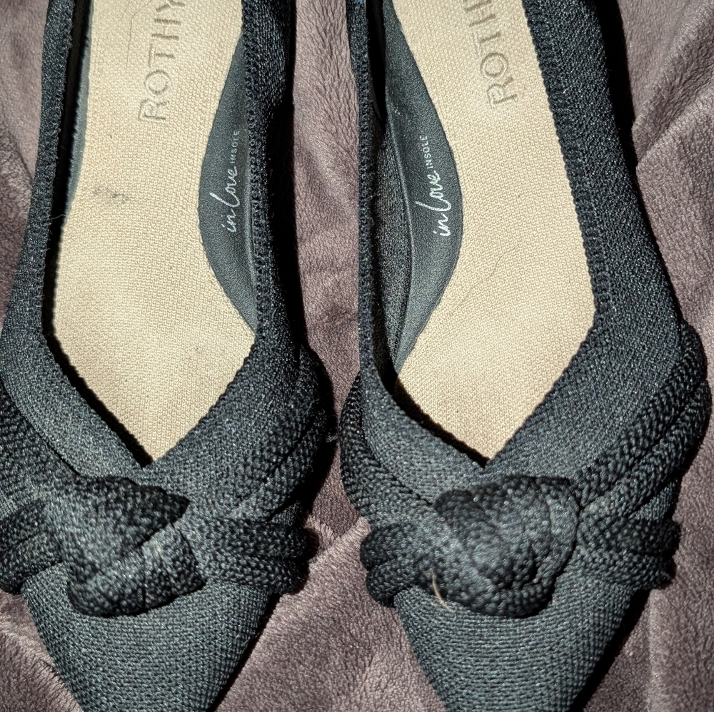 Rothy's Black Knotted Heels